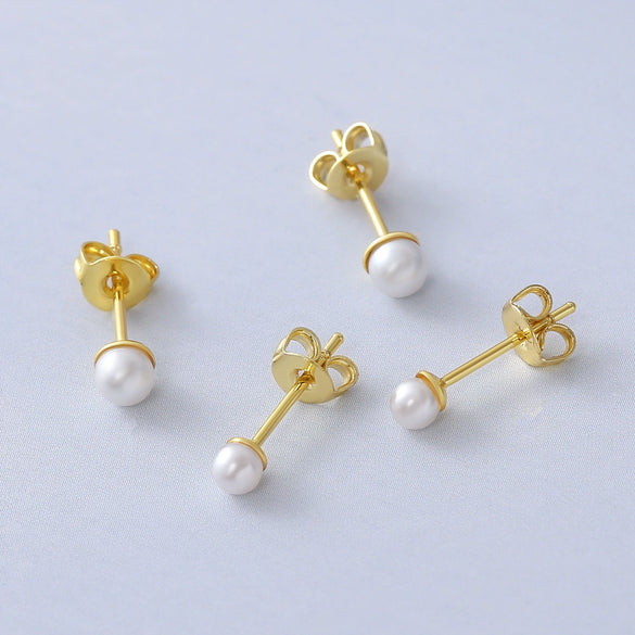 Wholesale Copper Geometric Minimalist Electroplated Women's Earrings
