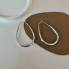 Wholesale Copper Geometric Oval Gold Plated Earrings For Women