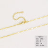 Wholesale Copper Geometric Retro Cross Pendant Necklace 18K Gold Plated Hip Hop Style