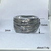Wholesale Copper Geometric Ring For Women Fashion Ol Style With Zircon