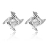 Wholesale Copper Geometric Square Earrings For Women With Electroplating Processing