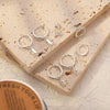 Wholesale Copper Geometric Style Electroplated Earrings 925 Silver Ear Buckle Light Luxury Jewelry
