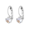 Wholesale Copper Geometric Style Electroplated Microinlaid Zircon Windmill Earrings For Women