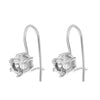 Wholesale Copper Geometric Style Electroplated Microinlaid Zircon Windmill Earrings For Women
