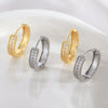 Wholesale Copper Geometric Style Electroplated Unisex Circle Earrings