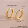 Wholesale Copper Geometric Style Electroplating Earrings