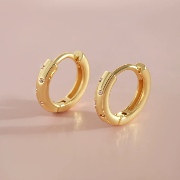 Wholesale Copper Geometric Style Electroplating Earrings