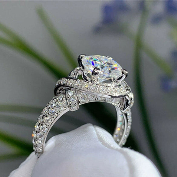 Wholesale Copper Geometric Style Ring With Zirconia Versatile Design
