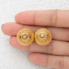 Wholesale Copper Geometric Woven Mesh Hollow Vegetable Basket Earrings Electroplated