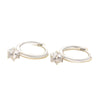Wholesale Copper Geometric Zircon Earrings Sweet Style For Women And Unisex