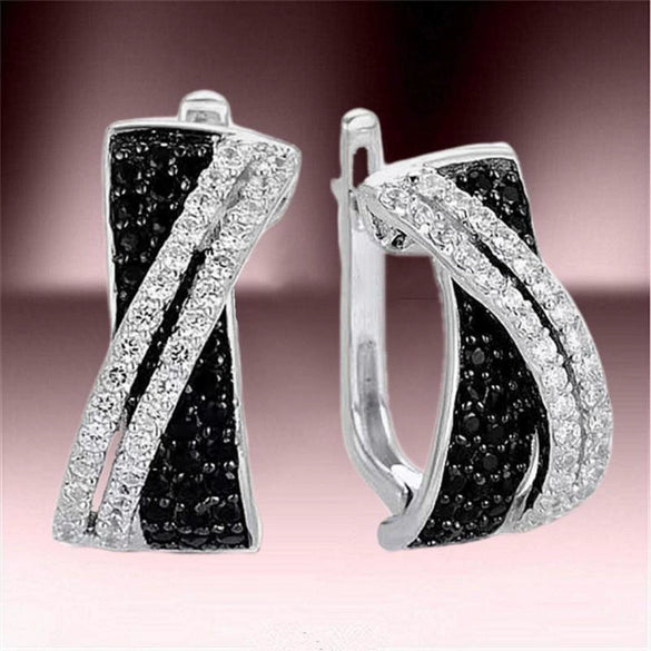 Wholesale Copper Geometric Zircon Fashion Women's Earrings