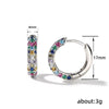 Wholesale Copper Geometric Zircon Women's Earrings