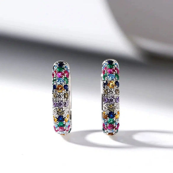 Wholesale Copper Geometric Zircon Women's Earrings