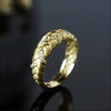 Wholesale Copper Geometric Zirconia Light Luxury Retro Style Finger Ring With Twist Design