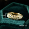Wholesale Copper Geometric Zirconia Light Luxury Retro Style Finger Ring With Twist Design