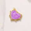 Wholesale Copper Gold Plated Heart Shape Inlaid Zircon Necklace Pendant And Earrings Accessories With Electroplating Treatment