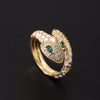 Wholesale Copper Goldplated Animal Zodiac Retro Light Luxury Open Ring For Women