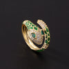 Wholesale Copper Goldplated Animal Zodiac Retro Light Luxury Open Ring For Women