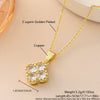 Wholesale Copper Goldplated Fourleaf Clover Pendant Necklace And Bracelet Set Jewelry For Women With Plants And Flowers Pattern And O Word Chain