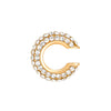 Wholesale Copper Goldplated Geometric Cshaped Diamond Point Drill Ear Clip For Women And Unisex