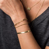 Wholesale Copper Goldplated Geometric Snake Chain Ball Chain Paper Clip Women's Hand Jewelry Set