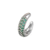 Wholesale Copper Goldplated Micropaved Colored Diamond Inlaid Zircon Ushape Nonpiercing Women's Ear Clips Jewelry