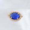 Wholesale Copper Goldplated Simple Geometric Oval Pendant Earrings And Necklace Jewelry Accessories