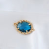 Wholesale Copper Goldplated Simple Geometric Oval Pendant Earrings And Necklace Jewelry Accessories
