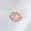 Wholesale Copper Goldplated Simple Geometric Oval Pendant Earrings And Necklace Jewelry Accessories