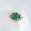 Wholesale Copper Goldplated Simple Geometric Oval Pendant Earrings And Necklace Jewelry Accessories