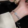Wholesale Copper Gourd Hollow Bracelet With Real Gold Electroplated Zircon Geometric Pattern Light Luxury Style For Women