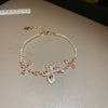 Wholesale Copper Gourd Hollow Bracelet With Real Gold Electroplated Zircon Geometric Pattern Light Luxury Style For Women
