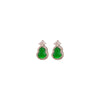 Wholesale Copper Gourd Shaped Zircon Inlaid Chinese Style Earrings