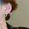 Wholesale Copper Gourd Shaped Zircon Inlaid Chinese Style Earrings