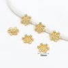 Wholesale Copper Handmade Diy Accessories Bead Holder With Inlaid Zircon Torus And Sixpointed Star Flower Design Electroplated