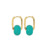 Wholesale Copper Handmade Geometric Circle Women's Safety Buckle Earrings