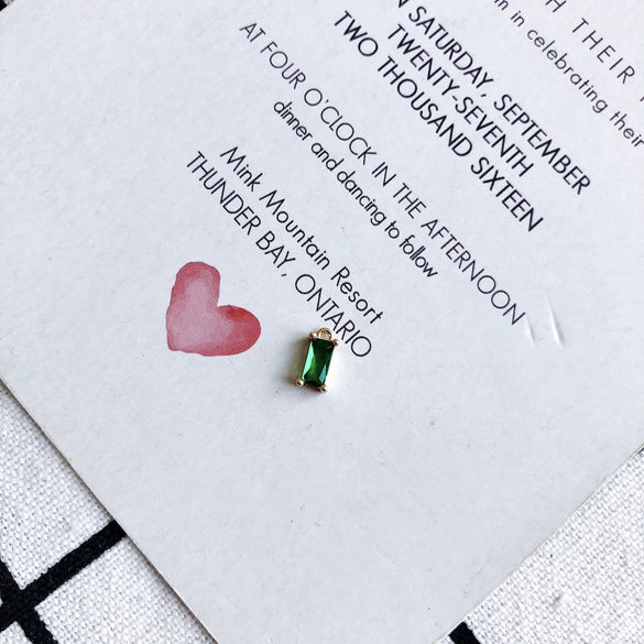 Wholesale Copper Hanging Crystal Geometric Square Pendant Jewelry Accessories With Red Copper Plated Zircon Inlay And Electroplating