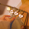 Wholesale Copper Heart Earrings Retro Vintage Style Dripping Oil Design For Women