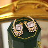 Wholesale Copper Heart Geometric Fashion Earrings With Electroplating For Women