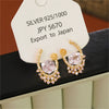 Wholesale Copper Heart Geometric Fashion Earrings With Electroplating For Women