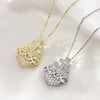 Wholesale Copper Heart Shape Cross Pendant O Chain Necklace With Electroplating For Women And Men