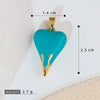 Wholesale Copper Heart Shape Jewelry Pendant With Oil Painting Style And Electroplating Process For Female