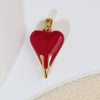 Wholesale Copper Heart Shape Jewelry Pendant With Oil Painting Style And Electroplating Process For Female