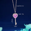 Wholesale Copper Heart Shape Zircon Pendant Necklace With Cross Chain And Electroplating For Women Light Luxury Style