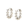 Wholesale Copper Heart Shaped Inlaid Zircon Sweet Style Women's Ear Buckle Earrings