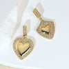 Wholesale Copper Heartshaped Micropaved Love Necklace Pendant For Women Jewelry Accessories
