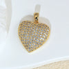 Wholesale Copper Heartshaped Micropaved Love Necklace Pendant For Women Jewelry Accessories