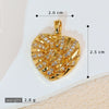 Wholesale Copper Heartshaped Retro Simple Style Electroplated Pendant Earrings Accessories
