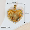Wholesale Copper Heartshaped Retro Simple Style Electroplated Pendant Earrings Accessories