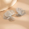 Wholesale Copper Hollow Gingko Leaf Earrings For Women Electroplated Minimalist Style